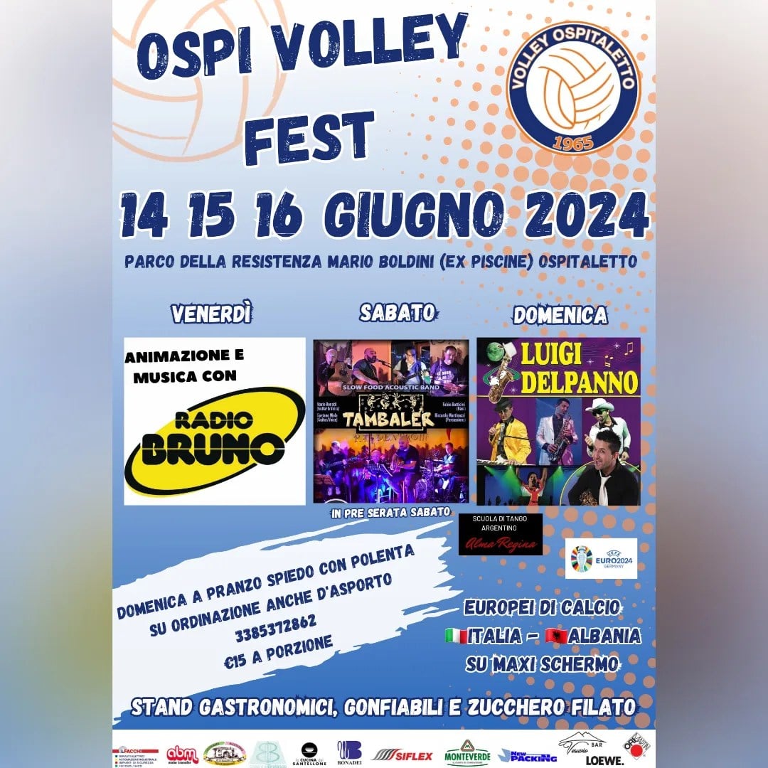 Ospi Volley Fest: 14, 15 e 16 giugno!