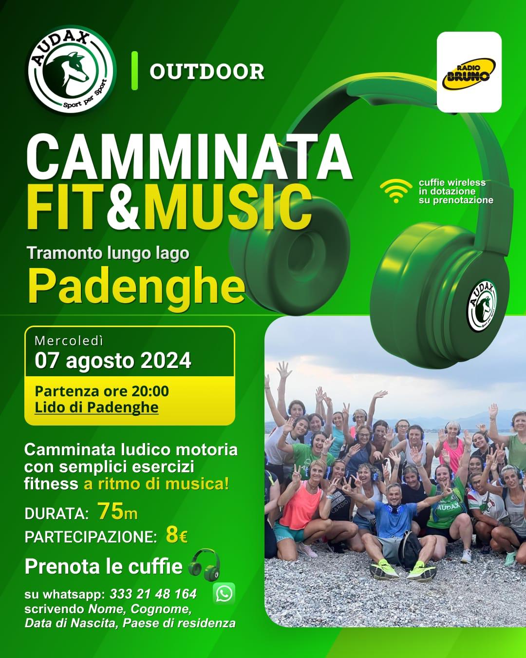 Torna la camminata Fit&Music