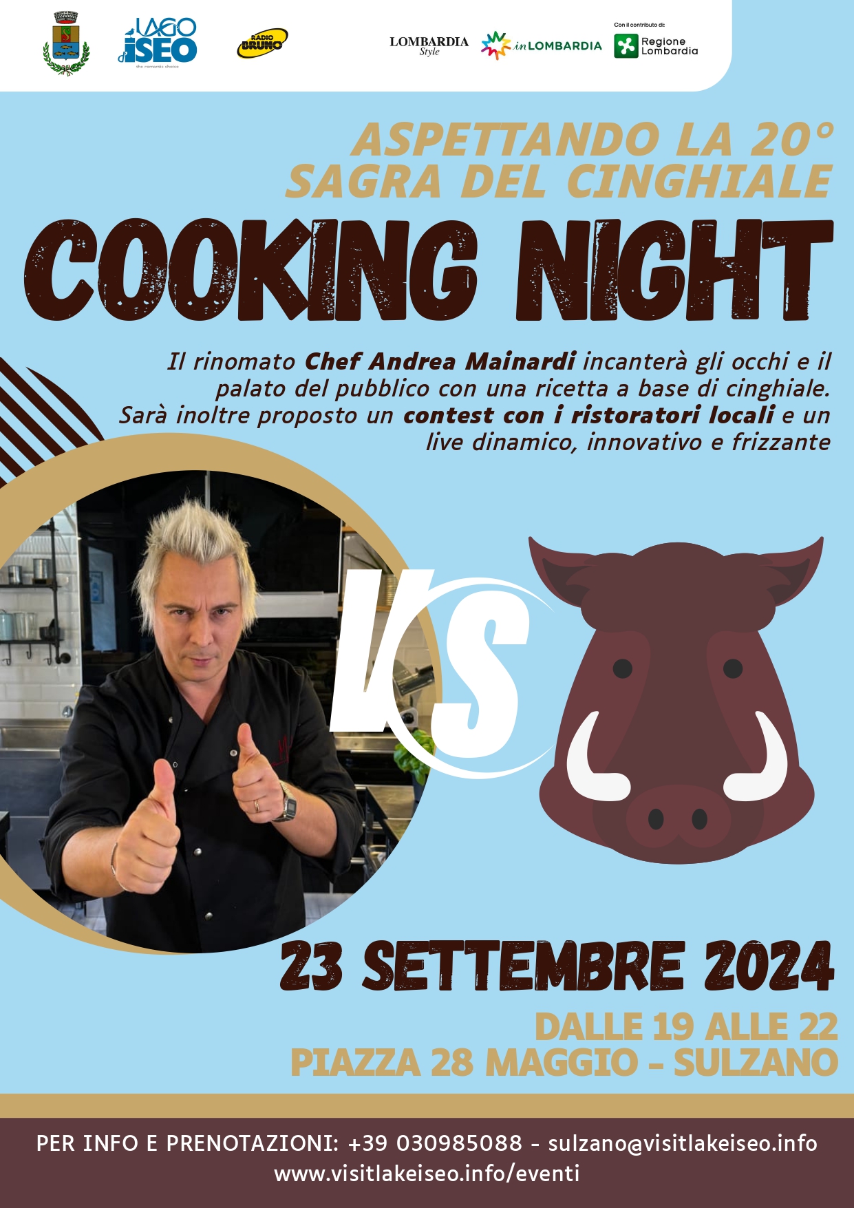 Cooking Night con Andrea Mainardi! Aspettando la 20° Sagra del Cinghiale!