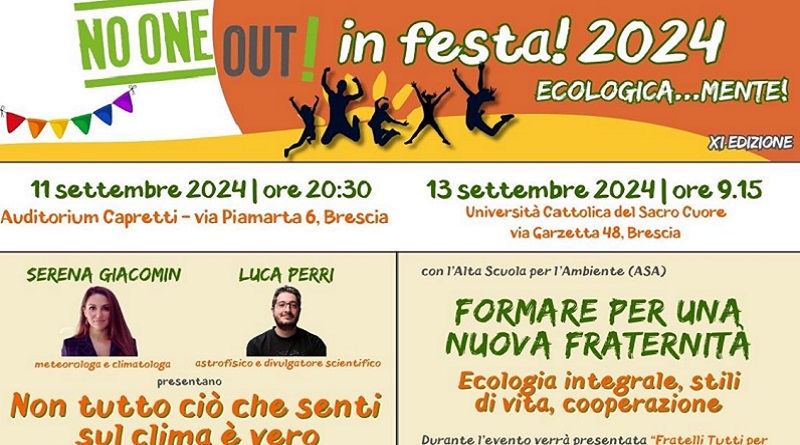 NO ONE OUT in festa! 2024 – Ecologica…mente!