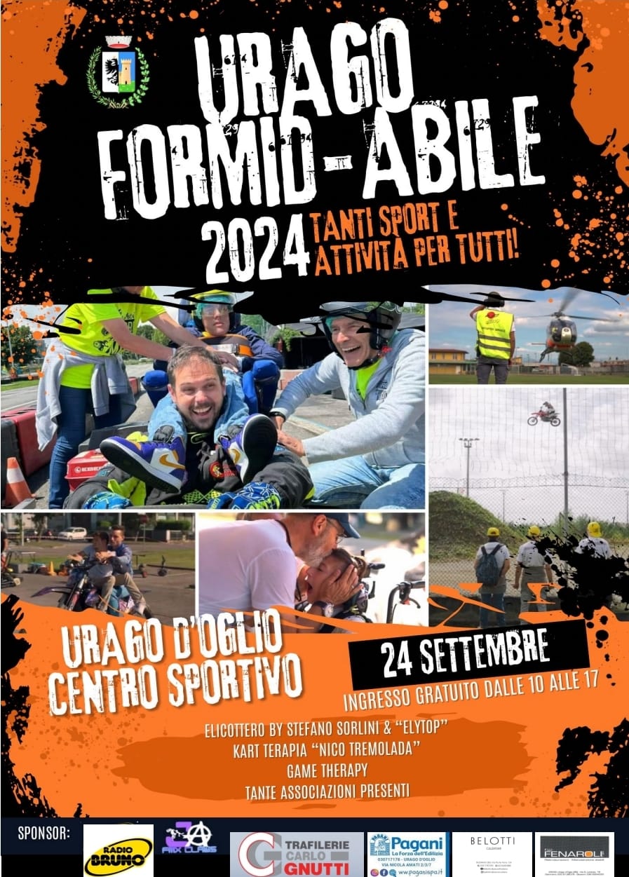 URAGO FORMID-ABILE: il 24 settembre a Urago d’Oglio