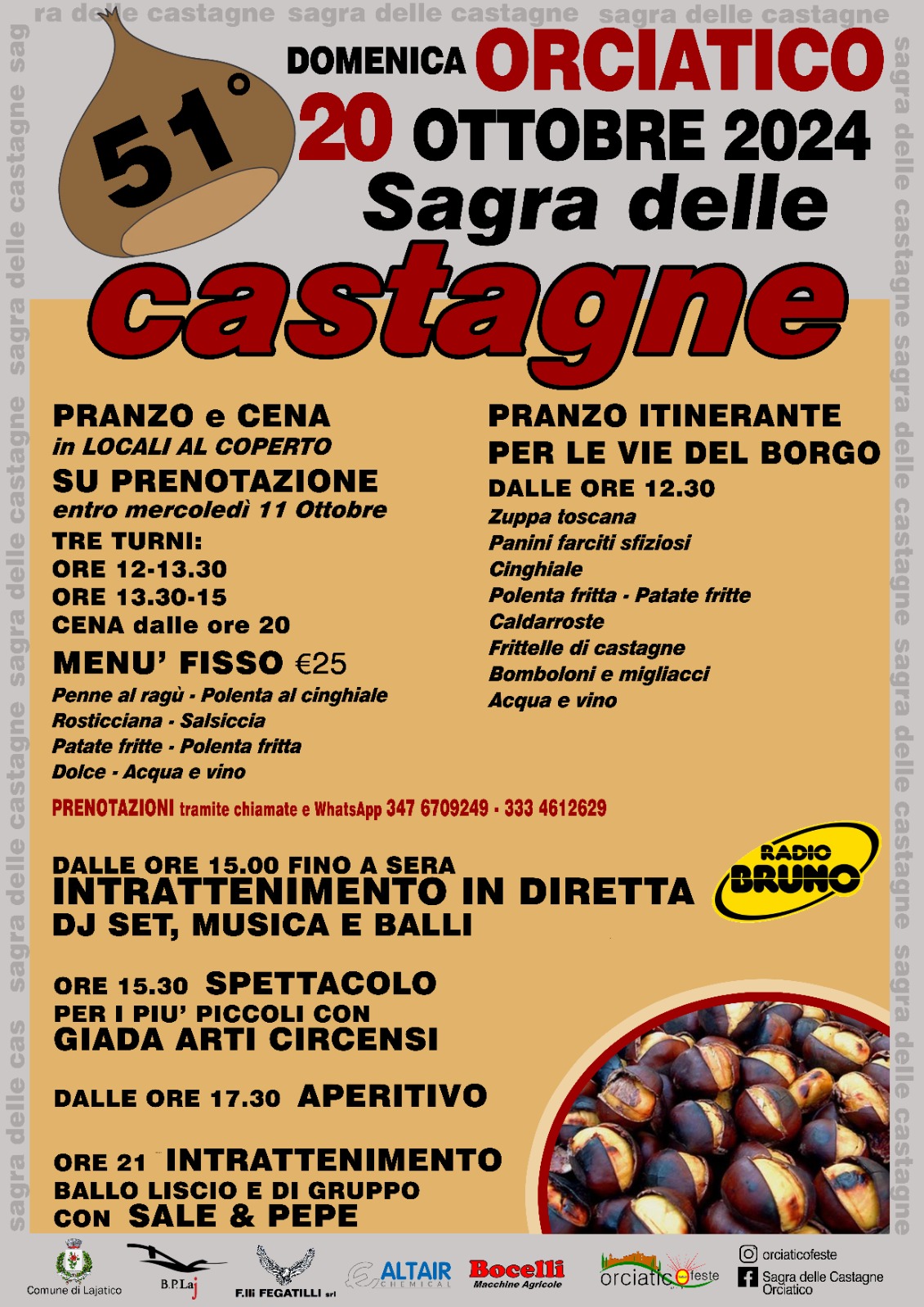 Sagra delle castagne Orciatico