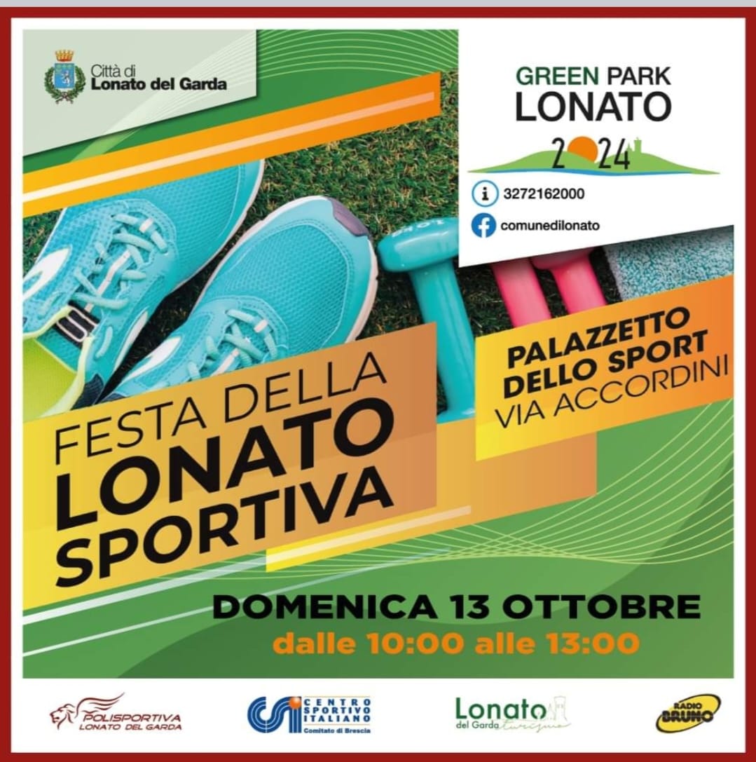 La Festa della Lonato Sportiva in programma per domenica 13 ottobre 2024