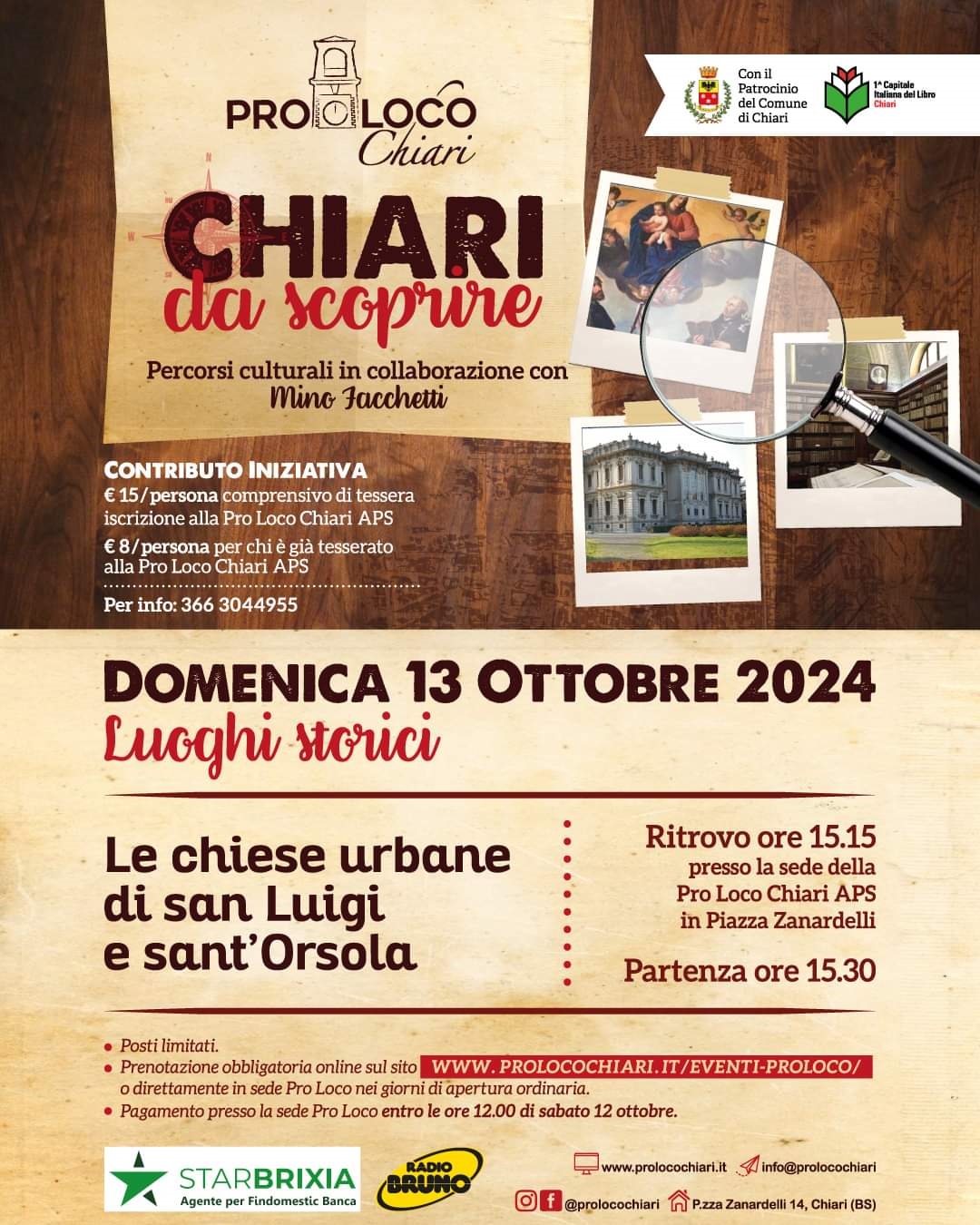 Chiari da Scoprire, percorsi culturali in collaborazione con Mino Facchetti