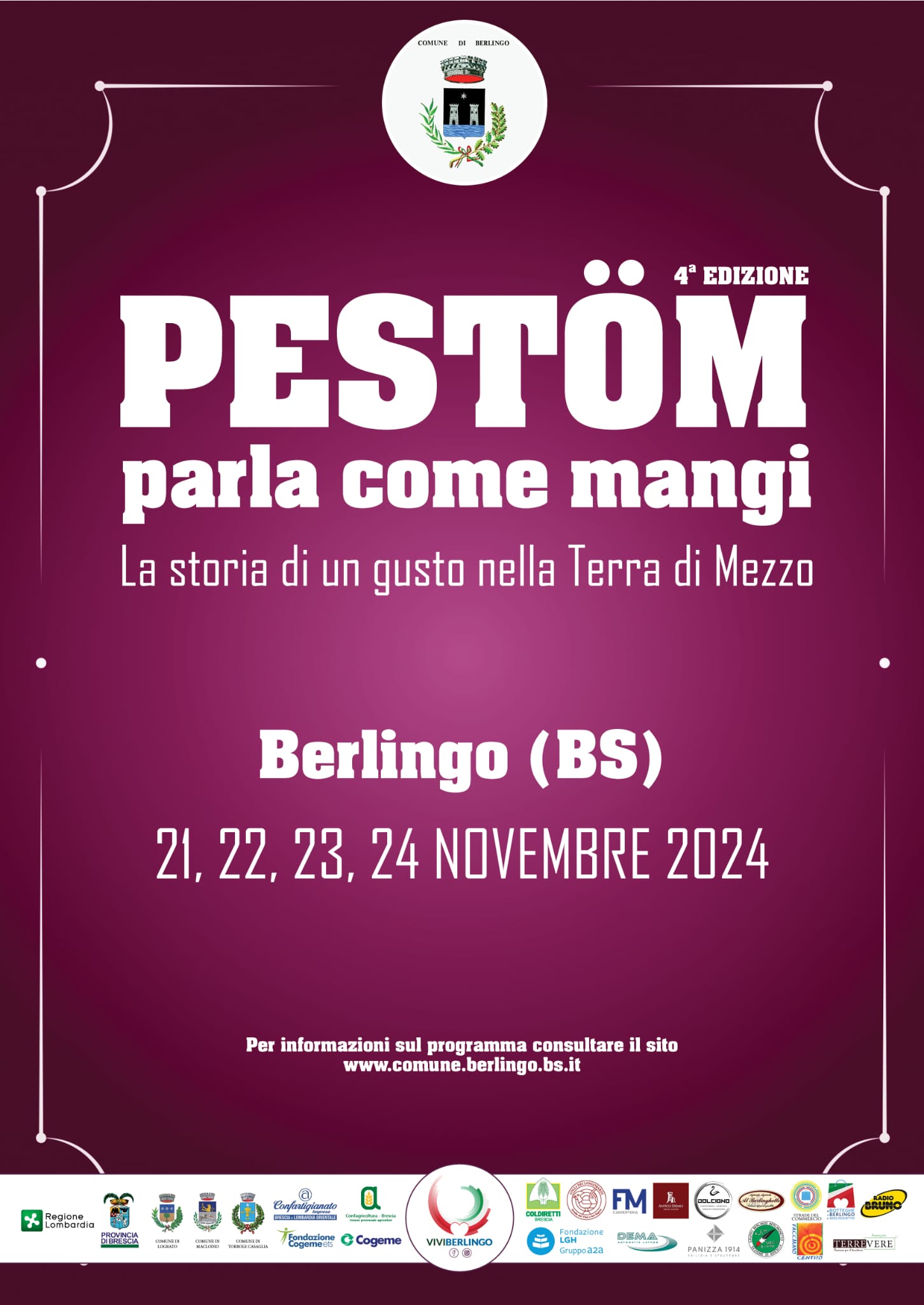 Pestöm parla come mangi: tradizione e gusto nella Terra di Mezzo dal 21 al 24 novembre